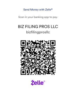 Zelle QR Code - Biz Filing Pros LLC